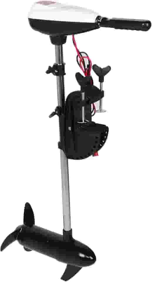 Aramox Motor externo, motor elétrico de popa de 12 V 27 kg, hélice 624 W potência forte com massa de LED