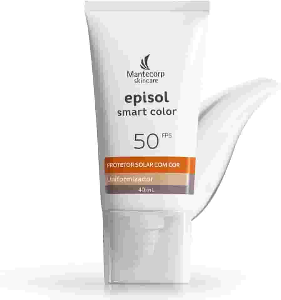 Protetor Solar Episol Uniformizador Smart Color Fps 50 – 40g – Cobertura Alta e Proteção UVA/UVB – Uniformiza o Tom e Disfarça Imperfeições – Mantecorp