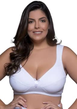 Sutiã Reforçado Sem Aro com Renda Bruvi (1571) Plus Size