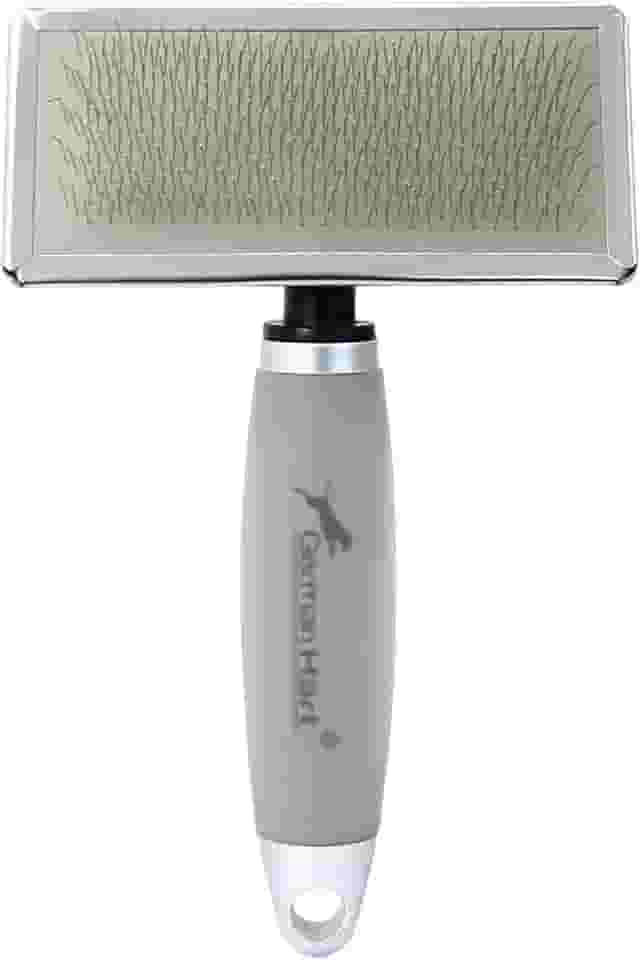 Rasqueadeira M Cabo Gel Germanhart para Pets GermanHart para Cães, Medio, Cinza