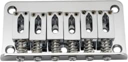 Ponte Fixa Hardtail Para Guitarra Stratocaster 6 Cordas Cromada