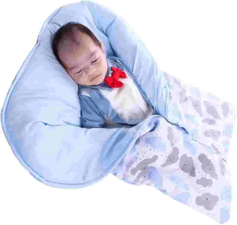 Saco de Dormir Para Bebê Menino Porta Bebê Nuvem Azul