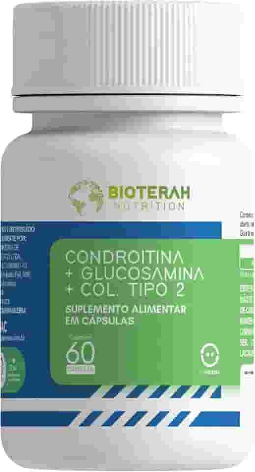 Condroitina + Glucosamina + Colágeno Tipo 2 60CAPS BIOTERAH Suplemento Alimentar
