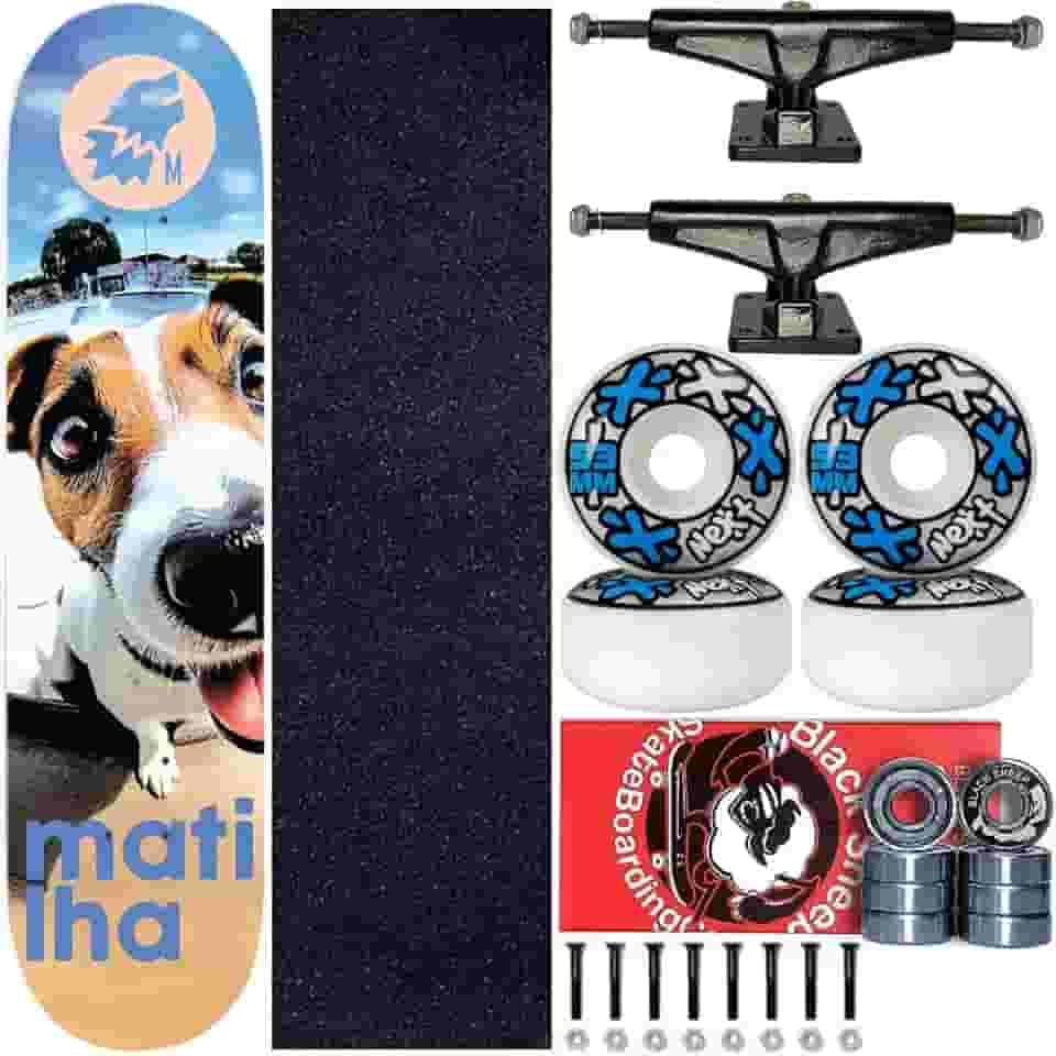 Skate Completo Profissional Shape 8.0 Matilha Terrier Russell