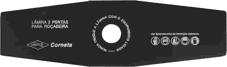 Lamina Para Roçadeira 2 Pontas Corneta Lamina Para Roçadeira 2 Pontas Preto
