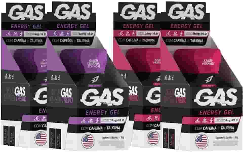 Kit 4x Caixas Gas Gel Energético 40 Sachês Bodyaction
