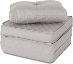 Puff Colchonete Dobrável/Sofa 3 em 1 + Travesseiro Solteiro BF Colchões