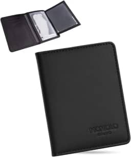 Carteira Porta Cartão Masculina Couro Legítimo Slim RG CNH MONOLO