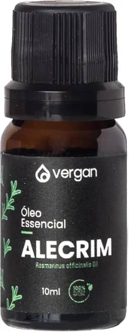 Óleo Essencial de Alecrim Puro 10ml – Natural, Aromático, Para Aromaterapia, Massagem, Cabelos e Banho | Marca Vergan