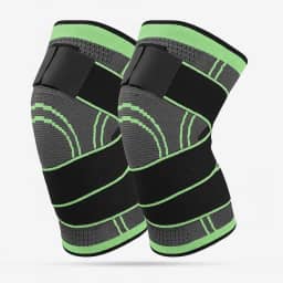 Kit 2 Joelheira de Compressão Ajustável Ortopédica Alta Elasticidade Para Alívio de Dor no Joelho 360 Graus Ajuste Anatômico Para Esporte Atividades Fisicas Academia Tecido Leve Respirável Andarix