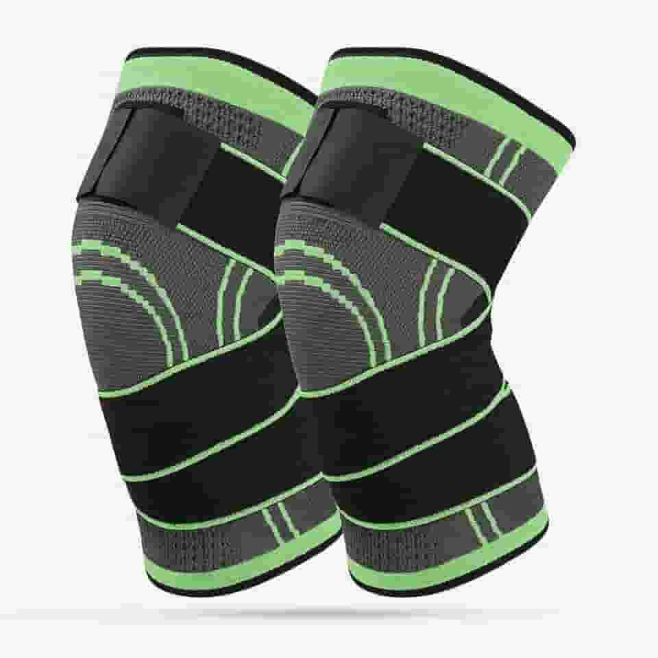 Kit 2 Joelheira de Compressão Ajustável Ortopédica Alta Elasticidade Para Alívio de Dor no Joelho 360 Graus Ajuste Anatômico Para Esporte Atividades Fisicas Academia Tecido Leve Respirável Andarix