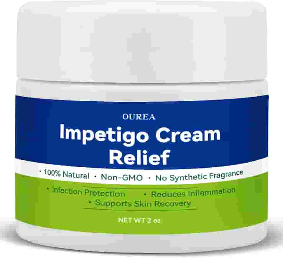 Impetigo Care Salve para crianças e adultos – Fórmula à base de plantas com árvore do chá – Suporte de pele suave e não oleoso para vermelhidão, coceira, secura e irritação, rápida absorção, adequado