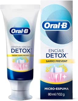 Oral-B Pasta de Dente Gengiva Detox Tartar Prevent com Flúor 75 ml