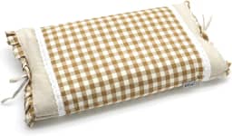 Edomi Travesseiros de trigo sarraceno para dormir, travesseiro de pescoço ajustável cascos de trigo sarraceno preenchidos com capa de travesseiro suporte de pescoço para dorminhocos nas costas e