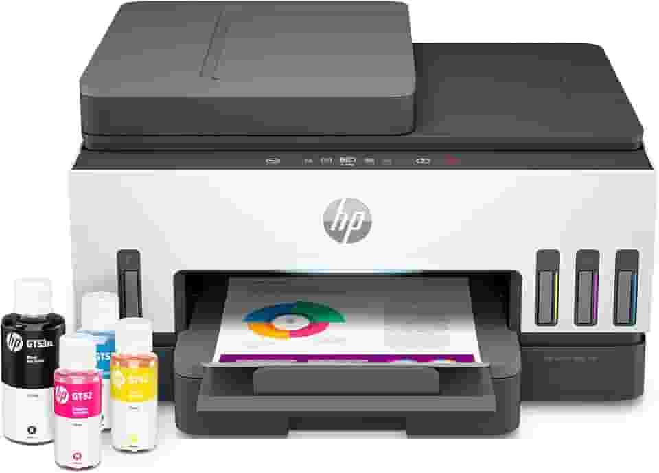 Impressora Multifuncional HP Smart Tank 794 Tanque de Tinta Colorida Wi-Fi Scanner Duplex, Bluetooth.Funções: Imprimir, Copiar, Digitalizar. Cor: Branco (2G9Q9A)