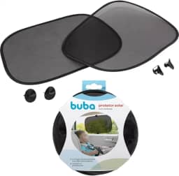 Kit 2 Tapa Sol Blackout Com Ventosa Para Carro Buba Bebê Protetor Solar Automotivo Cortina Janela