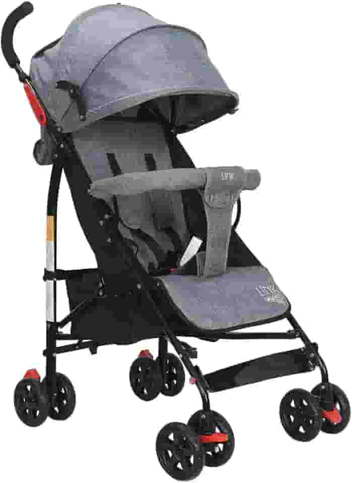 Maxi Baby Carrinho de Bebê Guarda Chuva LINK Até 15kgs (Cinza)