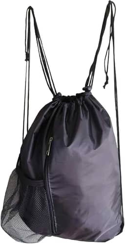 Mochila de acampamento com cordão, mochila de um dia, resistente ao desgaste, casual, prática, mochila para trabalho, viagem, ar livre, rua, trekking