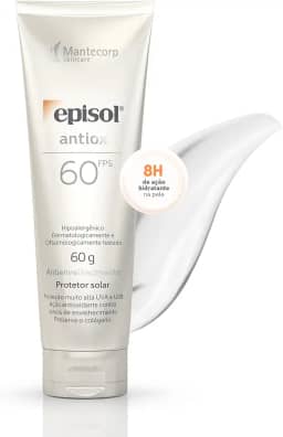 Mantecorp - Protetor Solar Episol FPS 60 Antiox- Ação Antienvelhecimento e Alta Proteção - Toque Seco e Hidratação - 60ml