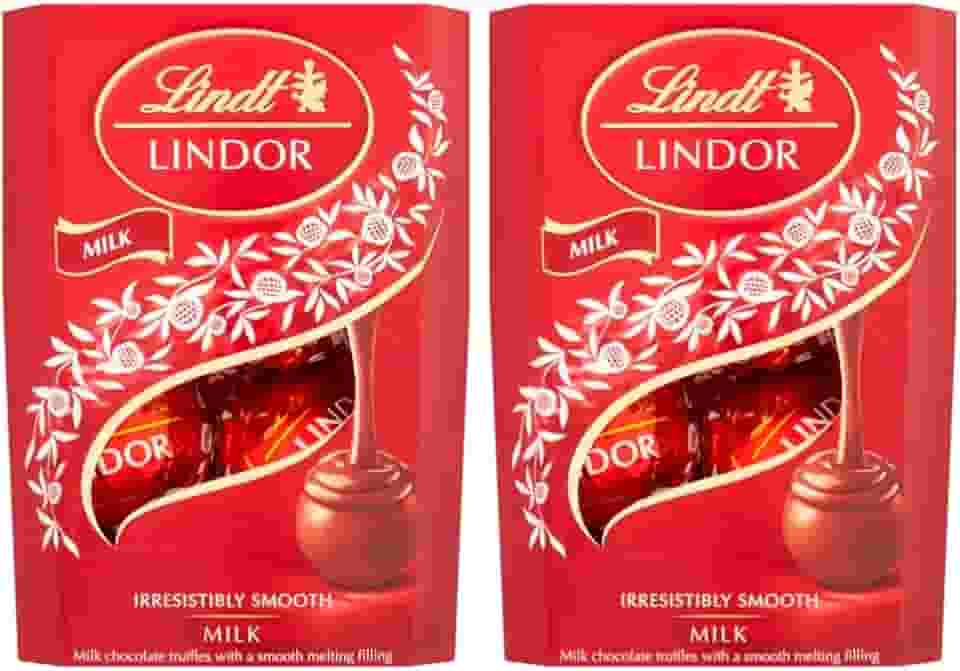 2 Caixas de 37g, Bombons de Chocolate Suiço, Lindt Lindor