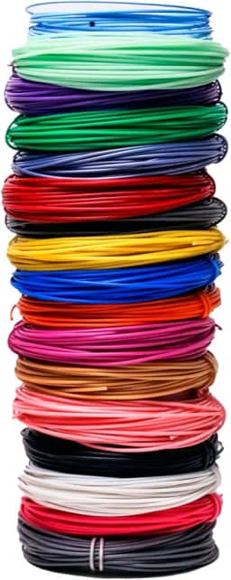 Hobby e Job - Kit de Filamentos para Caneta 3D - 10 Cores, 100 Metros (Total) - Filamento PLA 1.75mm, 0.5kg