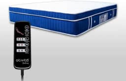 Colchão King Size (1,93 x 2,03 m) Com Controle Massagem (Azul)