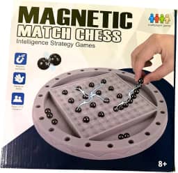 Jogo de xadrez magnético, jogo de ímã, jogo de estratégia magnético de mesa, presentes para crianças, jogos para a família, jogos educativos para crianças e adultos, chess magnetic