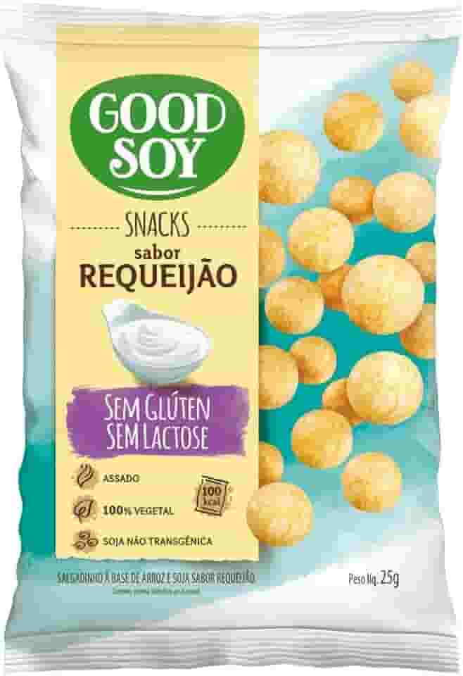 GoodSoy Snacks Salgadinho de Requeijão Sem Glúten Sem Leite Sem Lactose 25g