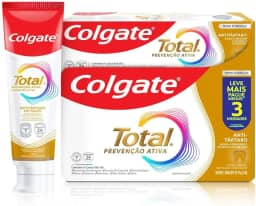 Creme Dental Colgate Total Anti Tártaro 3 unidades 90g