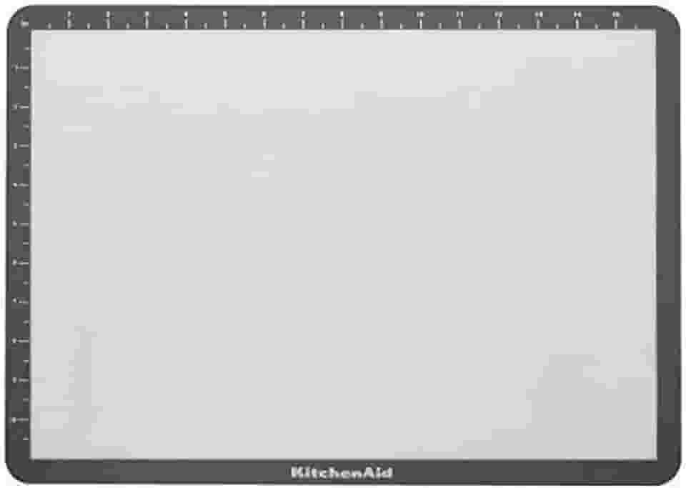 KitchenAid Tapete de silicone para assar, 30 x 43 cm, cinza