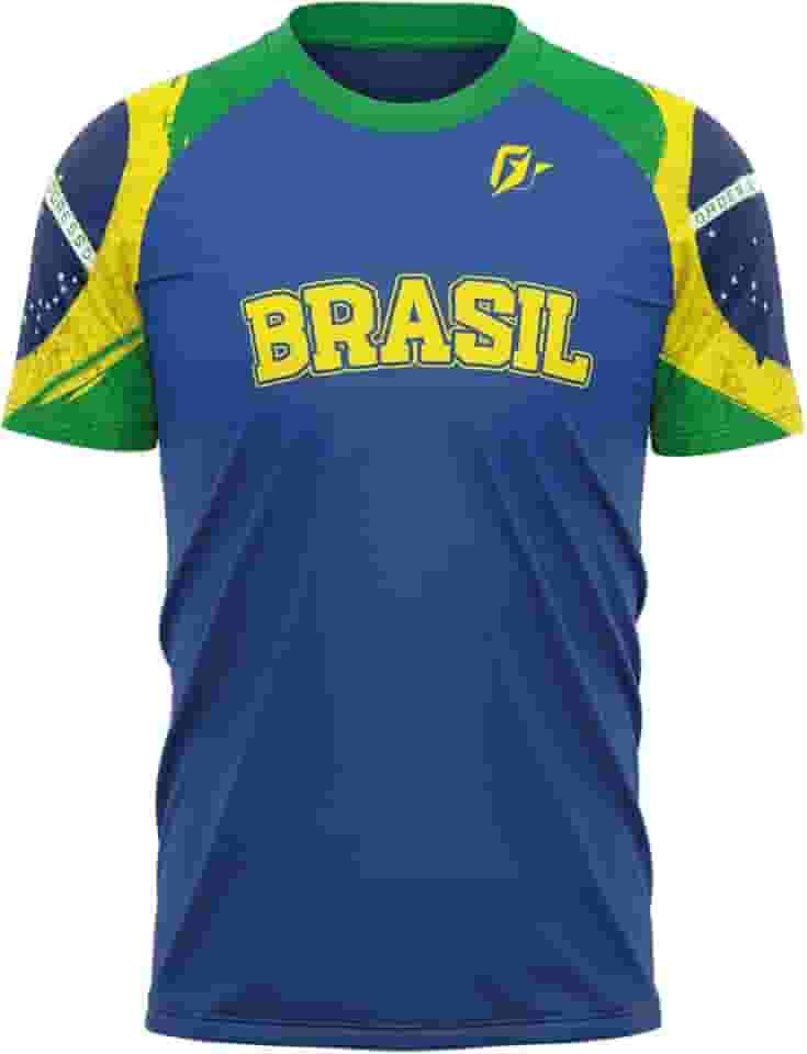 Camiseta Filtro UV Brasil Bandeira OverFame