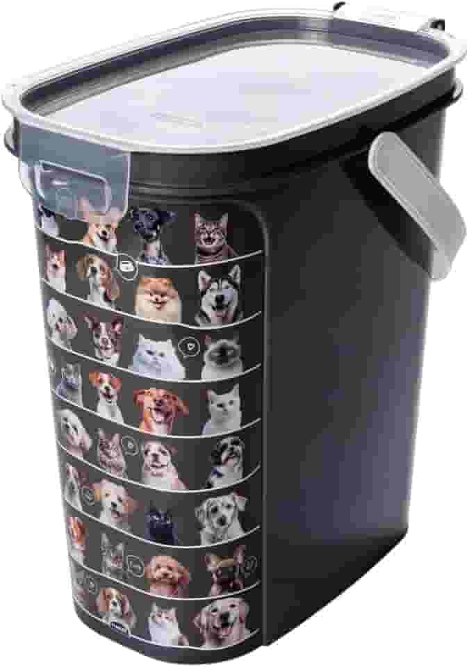 Porta Ração com tampa Hermética e dosador 8,5 L Plasútil