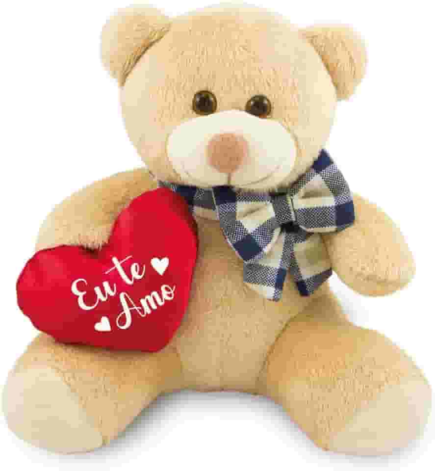 Urso Apaixonado de Pelúcia 30cm Amor Anti-alérgico