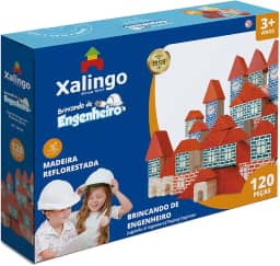 Brincando de Engenheiro 120 Peças Xalingo, Multicor