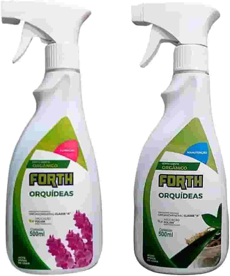Kit Fertilizantes Forth Orquídeas Manutenção e Floração 500ml Pronto Uso
