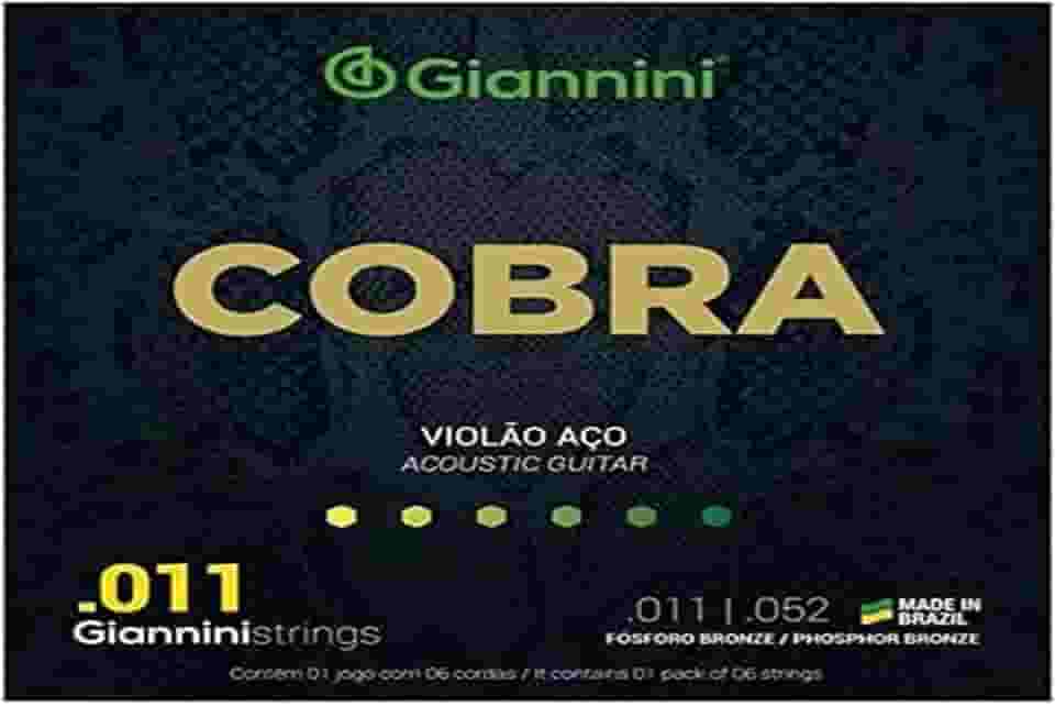 ENCORDOAMENTO PARA VIOLÃO AÇO COBRA .011 BRONZE GEEFLK - GIANNINI