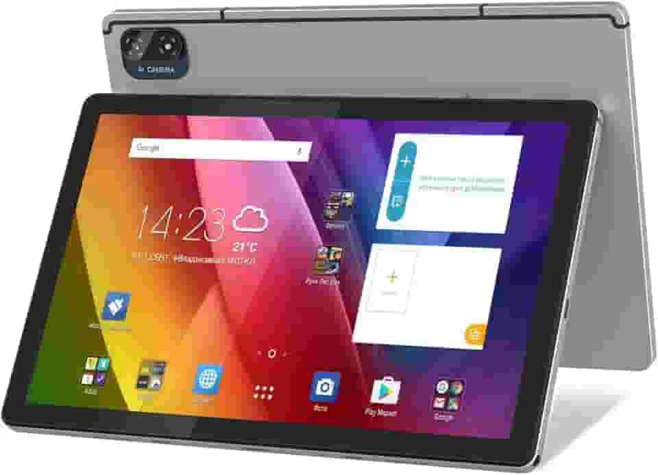 kinstone Tablets Android 12 - Tablet Gamer De 10,1 Polegadas Com 4G Lte/5G Wi-Fi 8 Gb Ram + 128 Rom Câmera Dupla 5 13 Mp Processador Octa-Core 2,0 Ghz Upgrade 1920 X 1200 Fhd Ips Capacidade Da Bater