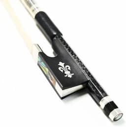 Arco de violino texturizado de fibra de carbono arco de atualização de nível de concerto doce e claro arco de violino som doce e claro