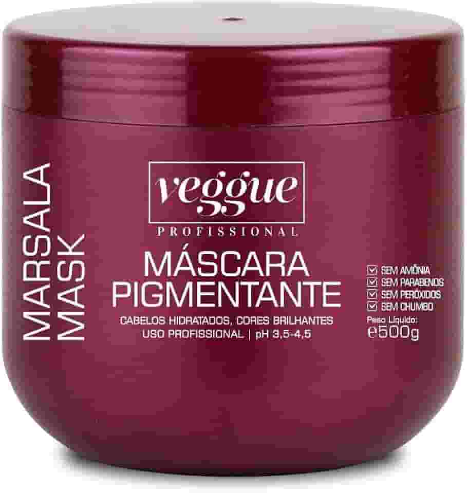 Máscara Capilar Pigmentante Marsala Veggue Profissional 500g