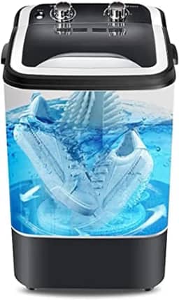 Máquina De Lavar Sapatos Mini Máquina De Lavar Roupa Para Sapatos Lavadora De Roupas Semiautomática De Uso Duplo Máquina De Lavar E Secar Sapatos,Collector88