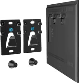 Supcline Suporte de parede para TV sem parafuso para a maioria das TVs de 26 a 100 polegadas de até 90 kg, suporte de TV drywall sem broca, suporte de TV de parede de perfil baixo de 1,18 polegadas,