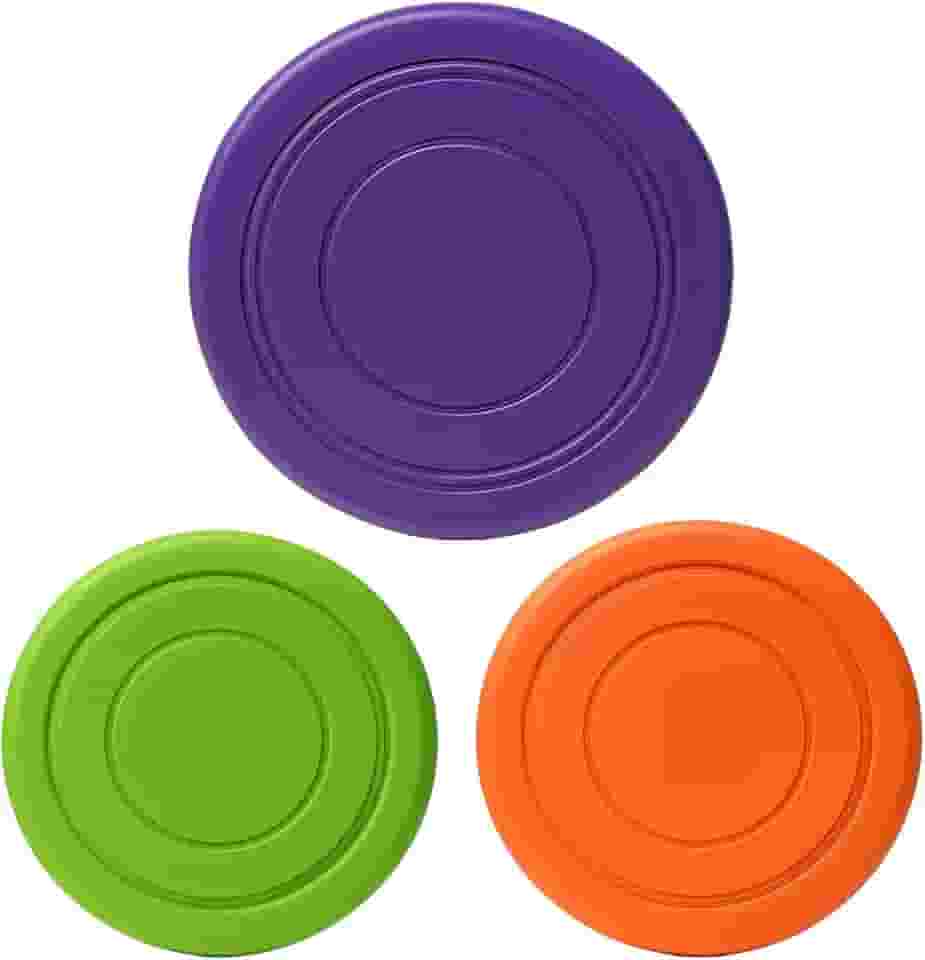 Disco Voador para Cães, Frisbee de Plástico Resistente, Roxo