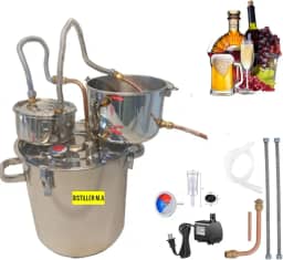 Destilador,alambique, 20 Litros Em Inox,e cobre,cachaça,whisky,etc