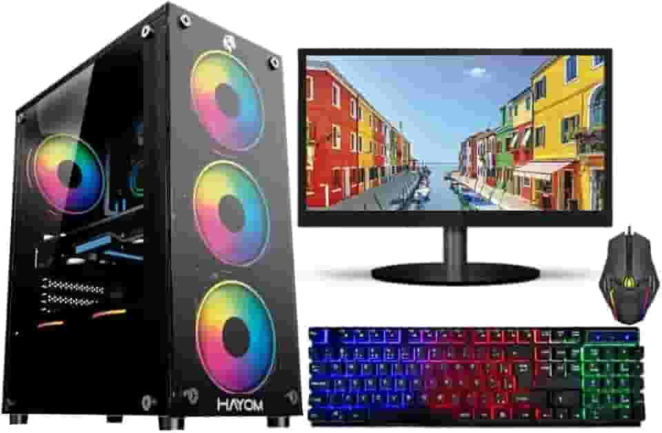 PC GAMER AMD RYZEN 5 5600GT - 16GB DDR4 - SSD 480GB - RADEON VEGA 7 - WIFI/WINDOWS 11 - MONITOR 19'' - KIT GAMER RGB