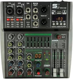 Mesa de Som 4 Canais Com Bluetooth, EFX e USB MGC-4 USB - Soundcast