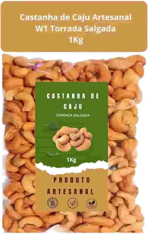 Castanha De Caju Asm 1kg-w1 Premium Torrada Salgada