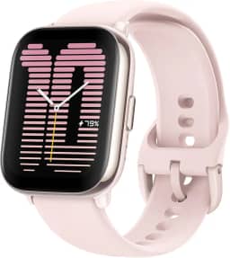 Amazfit Active Smart Watch com GPS, chamadas Bluetooth e música, bateria de 14 dias, display AMOLED de 1,75' e Alexa embutido, relógio de fitness para Android e Iso (Pink)