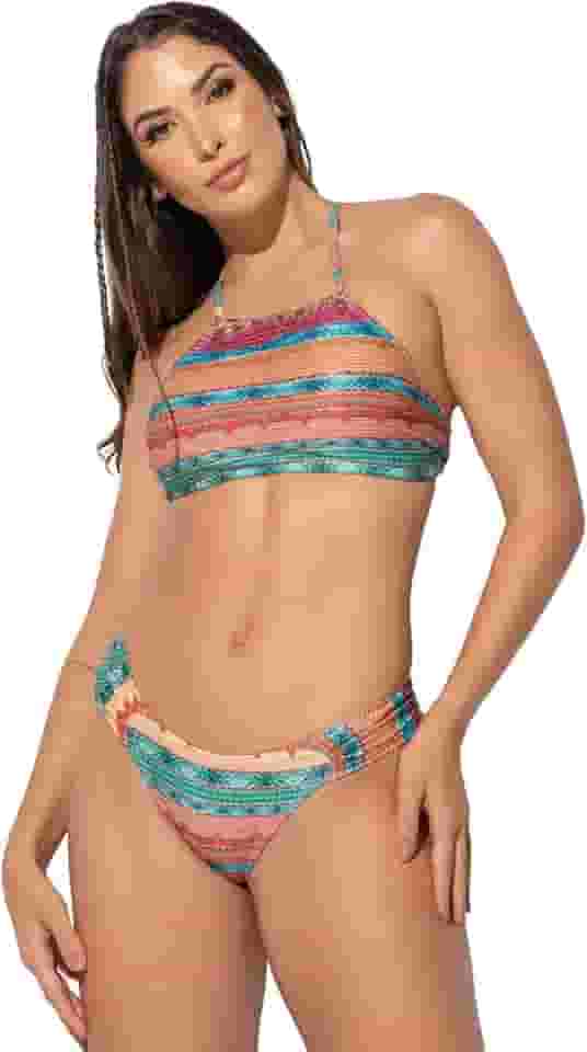 Biquini MVB Modas Cropped Feminino Verão