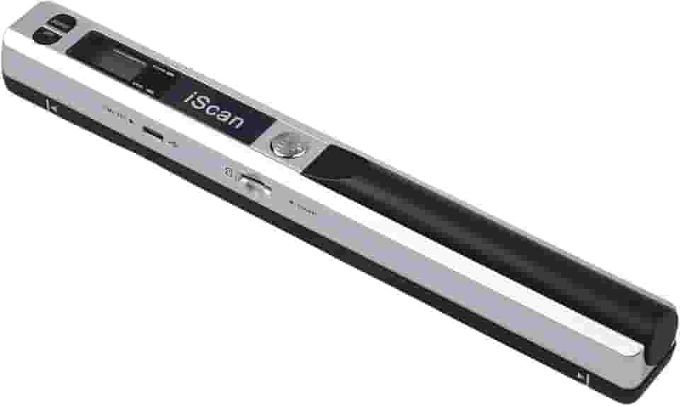 Scanner portátil iScan Mini scanner portátil para documentos A4, scanner para livros, formato JPG e PDF, 300/600/900 DPI
