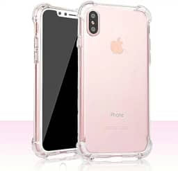 USTIYA Capa para iPhone Xs/iPhone X 5.8' Case Protetora anti-impacto Transparente Acessórios